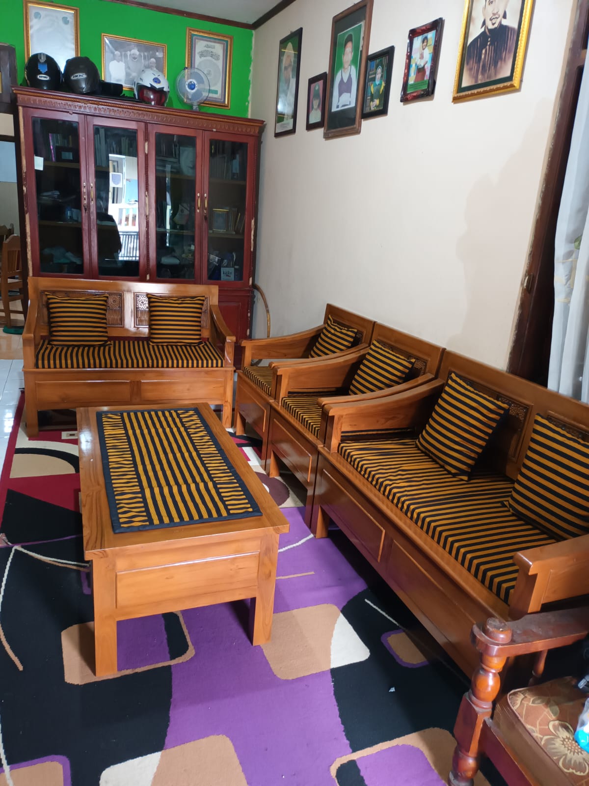 1 set sarung bantal kursi tamu